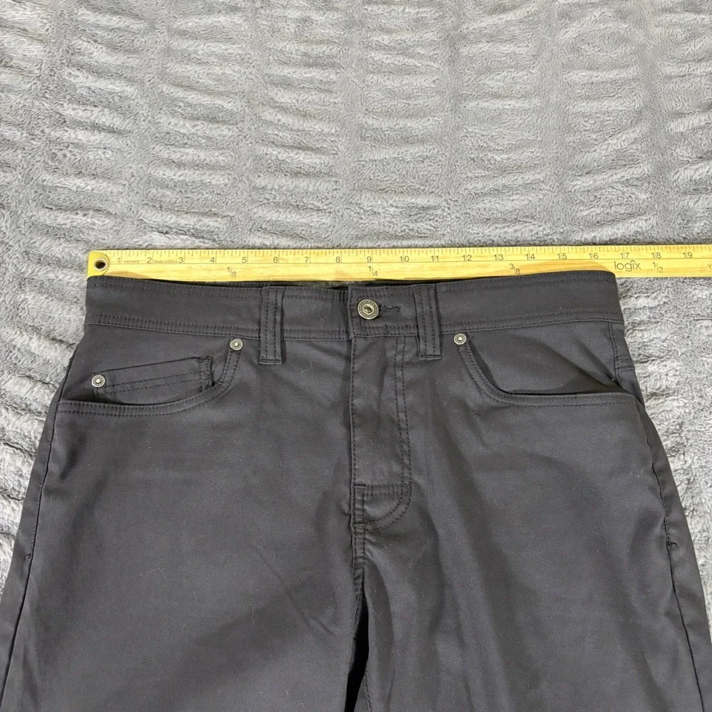 Prana Brion Pant Slim Fit Black 31x30 Mens Nylon Stretch Hiking Trousers AT232